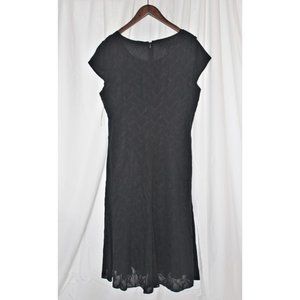 Jones New York Black Silk Maxi Dress Size 14